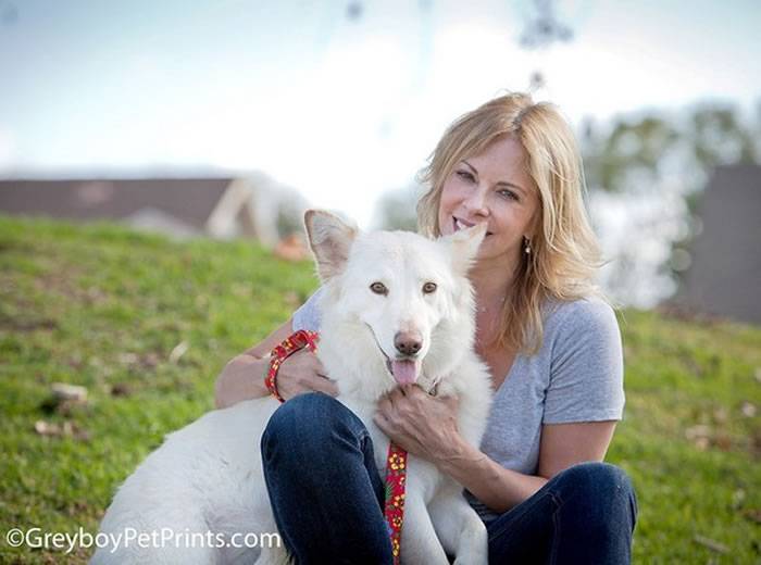 白色牧羊犬被丢沙漠4个月等死 美国动物救援协会“希望爪子”救出