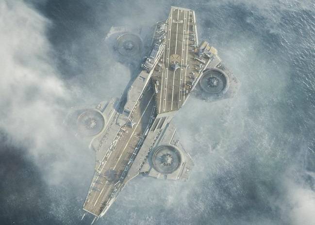 美军有意研发《复仇者联盟》中的浮空母舰