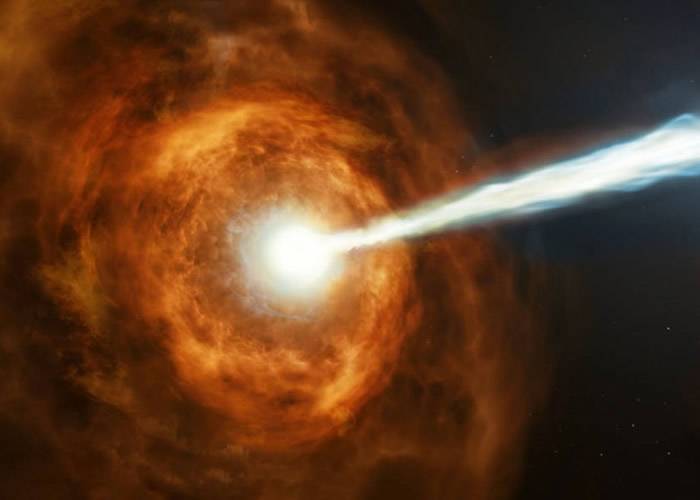 哈勃太空望远镜观测到有史以来最强烈的伽玛射线暴爆发 超太阳100亿年发出的能量
