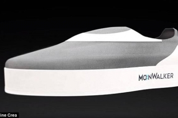美国Moonshine Crea推出穿上后能给如同太空漫步奇异体验的新款球鞋MoonWalke