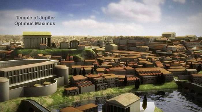 美国学者利用3D技术重现320年前古罗马城辉煌