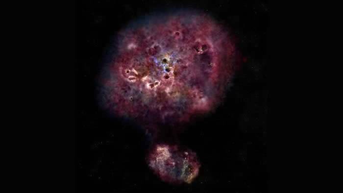 天文学家发现“怪物星系”XMM-2599 有可能存在于120亿年前