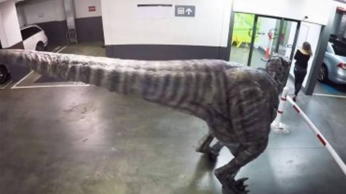 澳洲电台主持找人假扮成凶猛肉食性恐龙 同事吓得拔足而逃