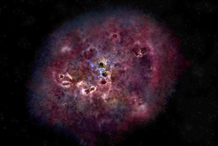 发现诞生于120亿年前的不寻常巨型星系XMM-2599 当时宇宙只有18亿年历史