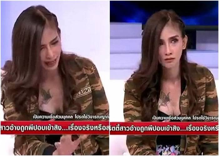 泰国模特儿上电视节目忽然鬼上身？