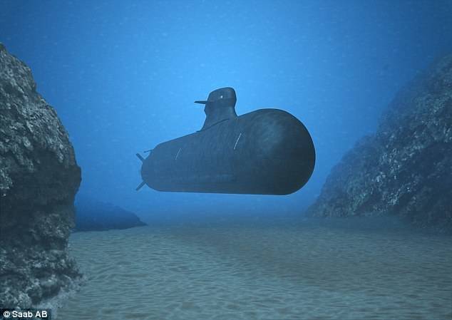 瑞典萨博集团公开一种新型幽灵潜艇 敌人几乎探测不到