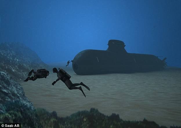 瑞典萨博集团公开一种新型幽灵潜艇 敌人几乎探测不到