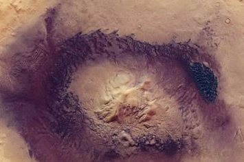 欧洲航天局“火星快车”探测器新图像展示壮观火星陨石坑Moreux