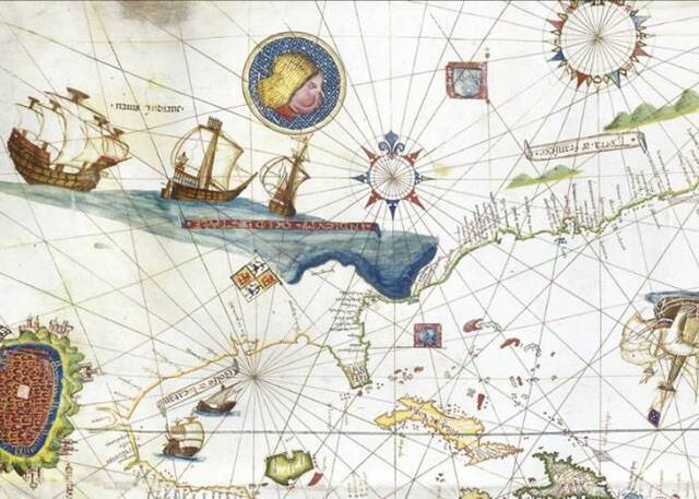 500年历史美洲古老地图在美国纽约市公开拍卖 叫价1000万美元