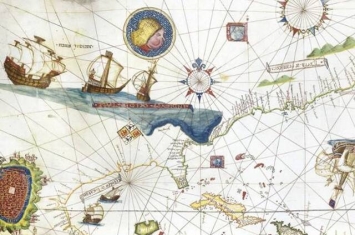 500年历史美洲古老地图在美国纽约市公开拍卖 叫价1000万美元
