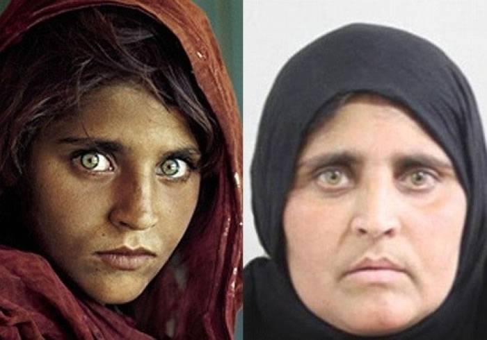 1985年《国家地理》封面“阿富汗少女”Sharbat Gula非法居留巴基斯坦被捕恐入狱