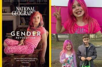 美国跨性别儿童Avery Jackson登《国家地理杂志》封面
