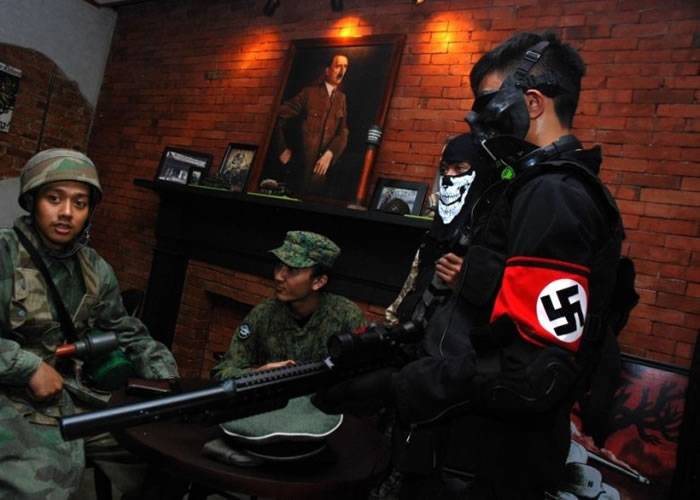 印尼万隆一间以纳粹德国领袖希特勒为主题的咖啡室惹争议决定永久关闭