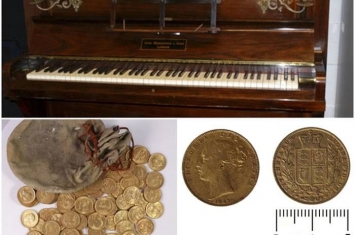 英国古旧钢琴中发现一批价值足以“改变人一生”的金币