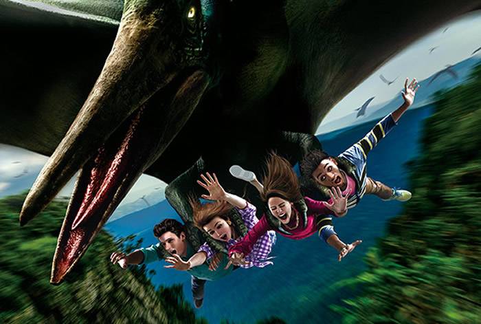 日本大阪环球影城侏罗纪公园“飞天翼龙”的可怕程度