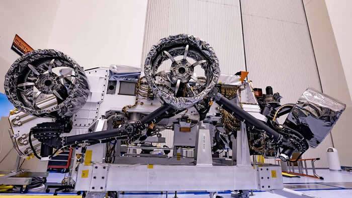 NASA的自主直升机Mars Helicopter已跟Perseverance Mars探测器相连