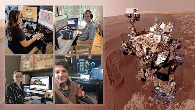 新冠肺炎疫情期间如何操控火星上的好奇号？NASA晒员工远程办公照片