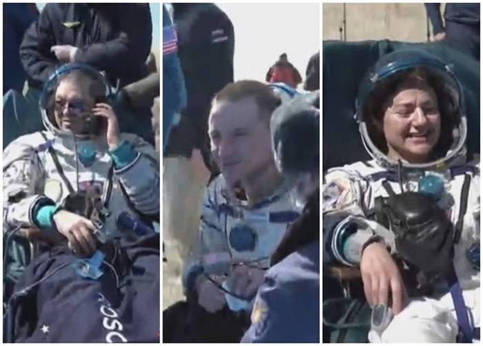 美俄3名宇航员乘坐“联盟MS-15”太空船离开国际空间站返抵地球 安全降落哈萨克
