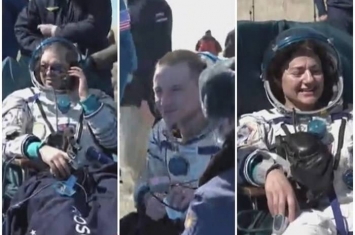 美俄3名宇航员乘坐“联盟MS-15”太空船离开国际空间站返抵地球 安全降落哈萨克