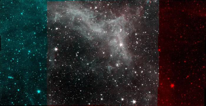 NASA斯皮策太空望远镜拍摄的加州星云(California Nebula)