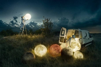 瑞典摄影师Erik Johansson制作科幻“摘月”照片