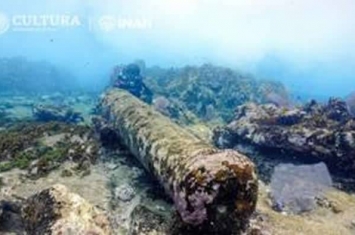 墨西哥加勒比海沿岸地区钦乔罗浅滩附近发现一艘200年前的沉船