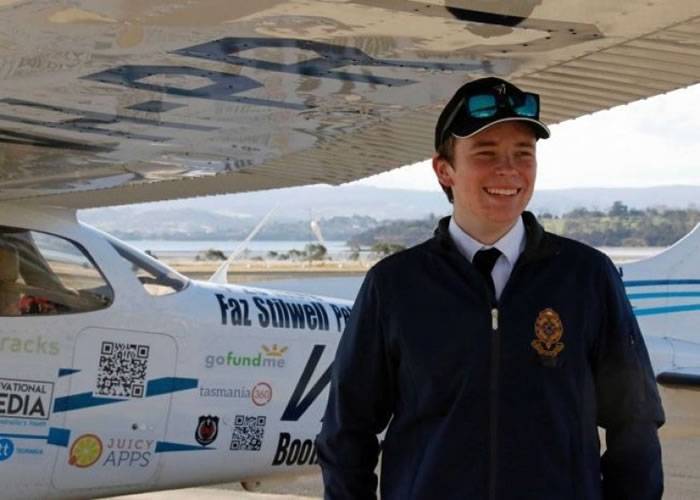环绕澳洲独力飞行 塔斯马尼亚17岁少年Oliver O’Halloran创最年轻纪录