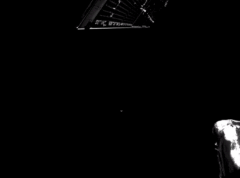 欧航局(ESA)发布飞往水星的BepiColombo宇宙飞船消失在远方的动图