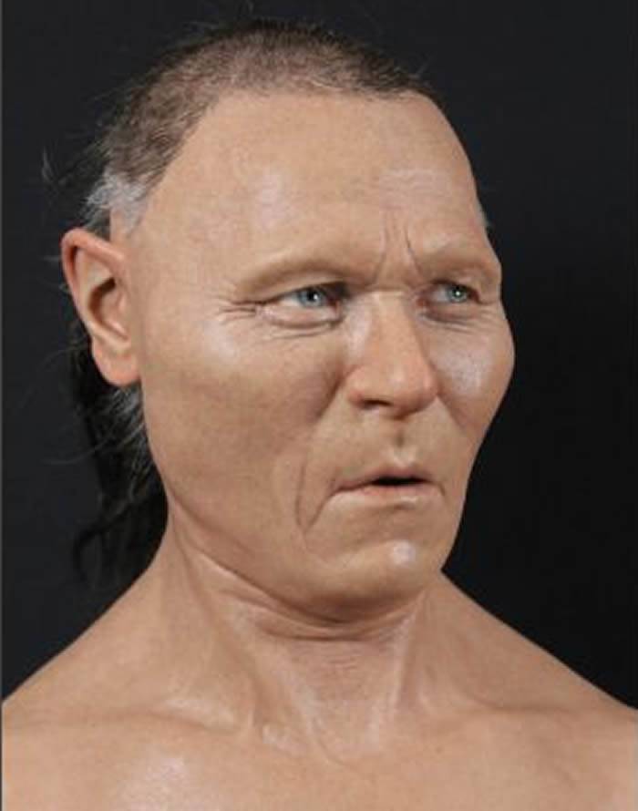 瑞典专家利用电脑3D技术成功重塑8千年前中石器时代男子容貌