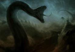 北欧神话尘世巨蟒传说，和雷神托尔同归于尽