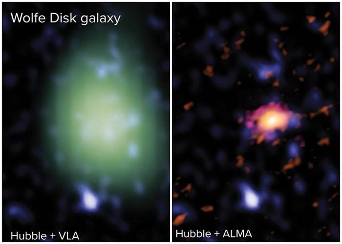 天文学家发现宇宙大爆炸后15亿年后形成的星系盘 挑战传统理论