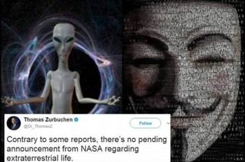 美国NASA反驳国际黑客组织“无名氏” 否认公布外星生物证据