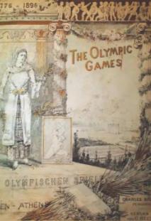 世界第一张奥运海报，1896年雅典奥运会的阿西娜女神海报