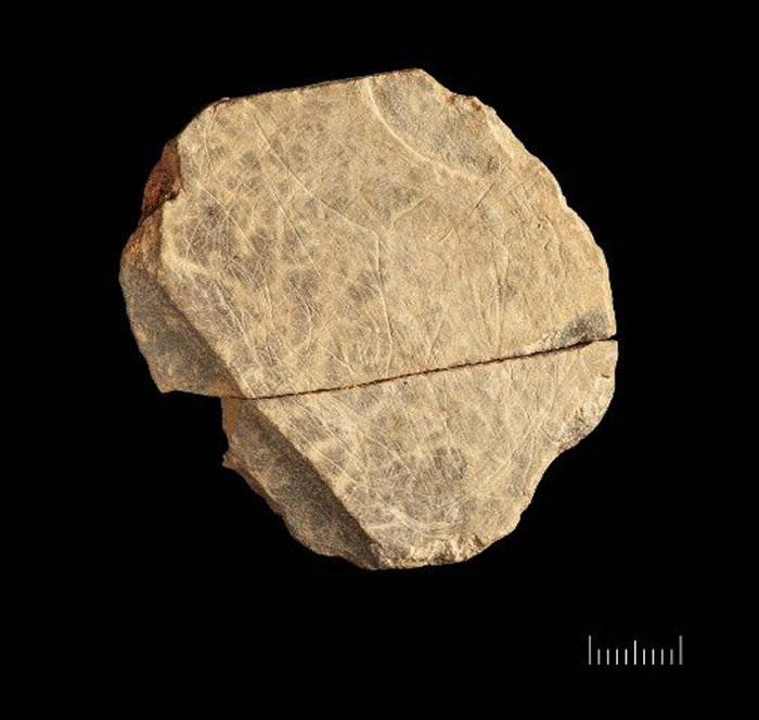 英国考古学家在泽西岛Les Varines遗址发现的石头碎片是不列颠群岛最古老艺术品