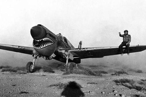 二战援华飞虎队飞机机头为何画上鲨鱼图案?