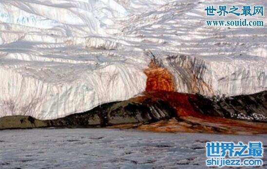 南极血瀑布揭开，含铁的液体被氧化造成的血红现象