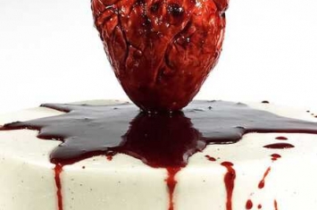 世界上最恐怖的蛋糕，血淋淋的心脏你敢吃吗