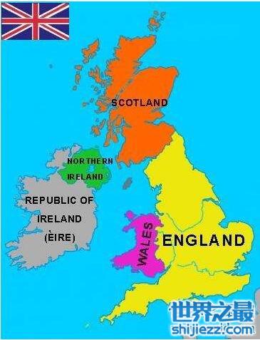 uk是哪个国家的简称，4个国家组成的联合王国(英国)