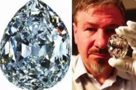 世界上最大的切割钻石：原石重3106克拉(切割成105颗钻)
