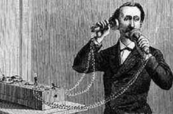 世界上最早的电话 1876年贝尔发明磁石电话(电传送语言)