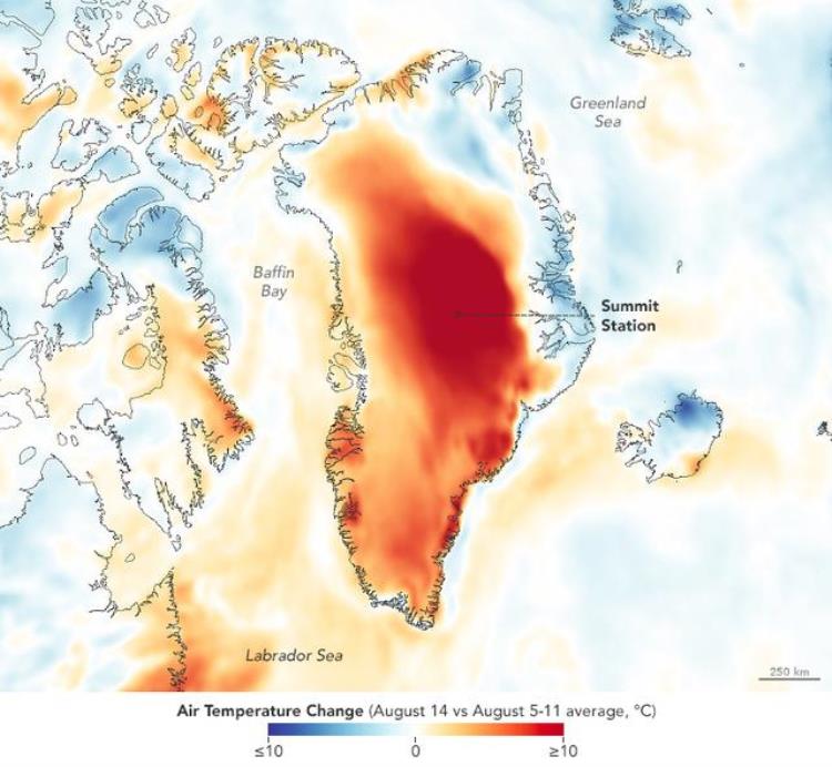 格陵兰岛突降70亿吨暴雨,对人类绝非好消息,气候变暖对格陵兰岛的影响
