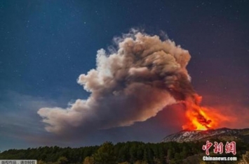 意大利埃特纳火山猛烈喷发,意大利埃特纳火山照片