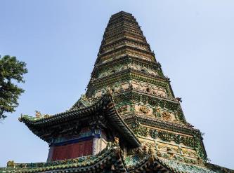 世界上最早的多彩琉璃宝塔：始建于东汉时期（飞虹塔）